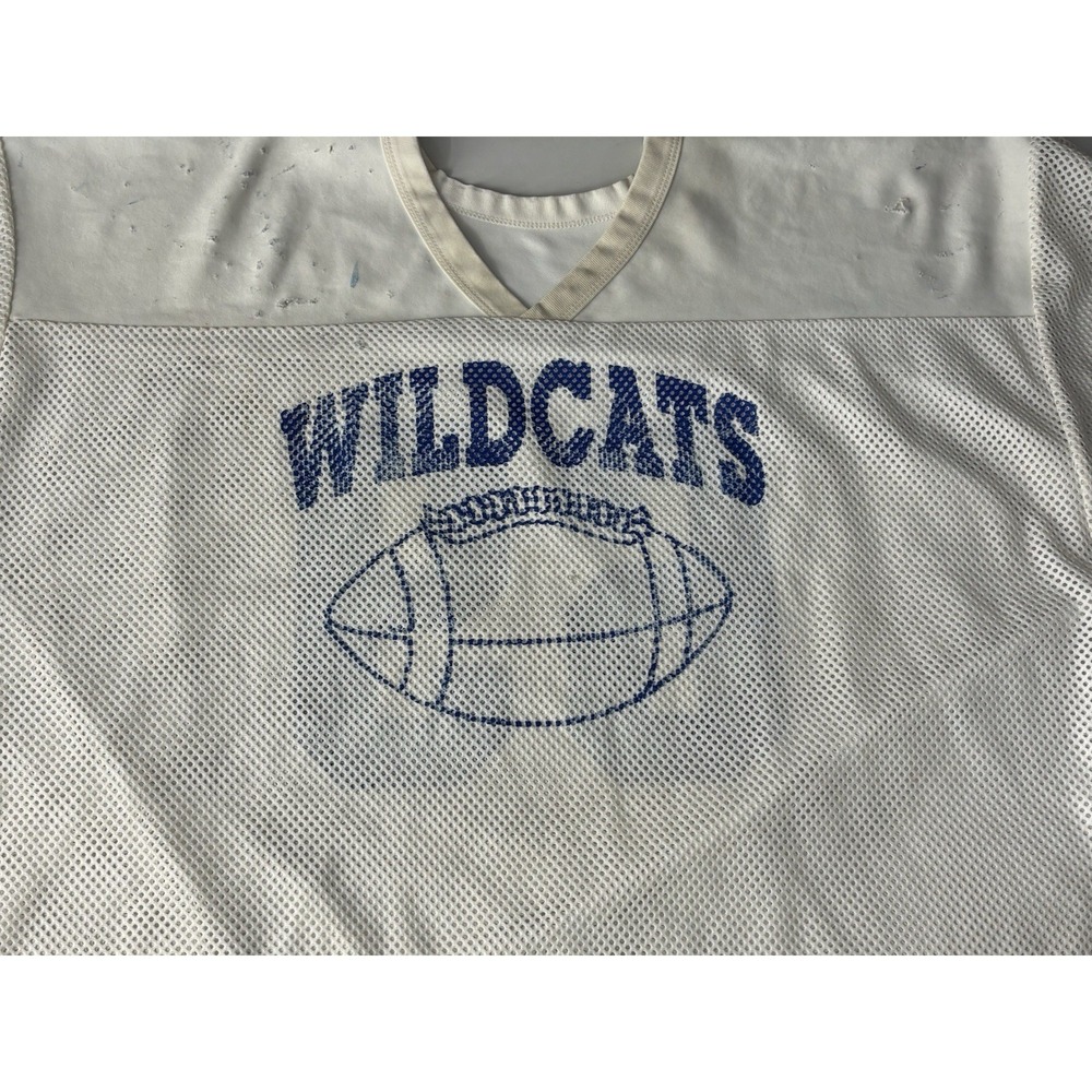 Russell Athletic Football Jersey Wildcats High School Vintage White Y2K XXXL #69